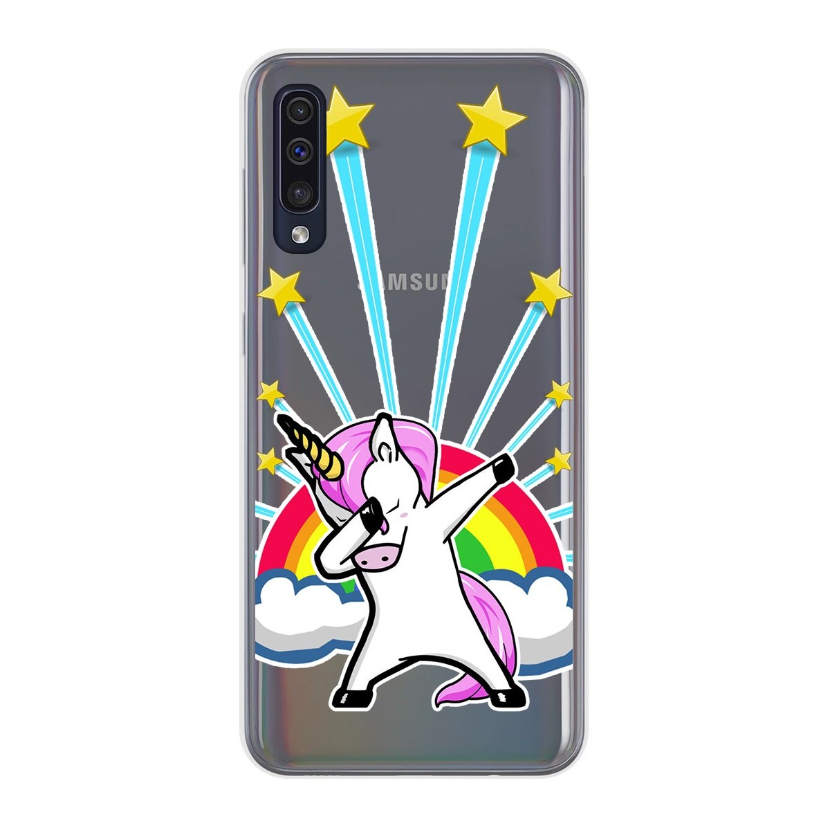 Funda Gel Transparente para Samsung Galaxy A50 / A50s / A30s diseño Unicornio Dibujos