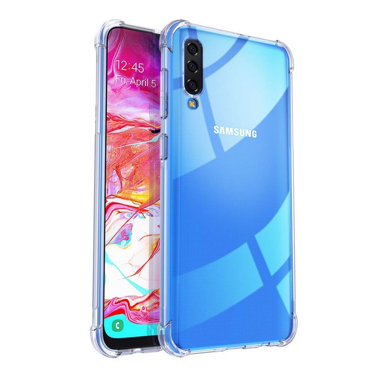 Funda Gel Tpu Anti-Shock Transparente para Samsung Galaxy A70
