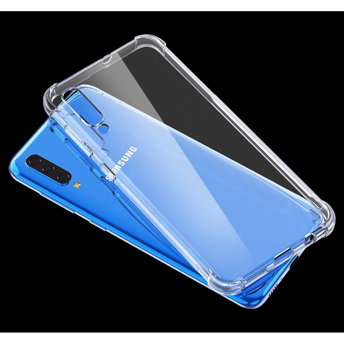 Funda Gel Tpu Anti-Shock Transparente para Samsung Galaxy A70