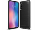 Funda Gel Tpu Tipo Carbon Negra para Xiaomi Mi 9