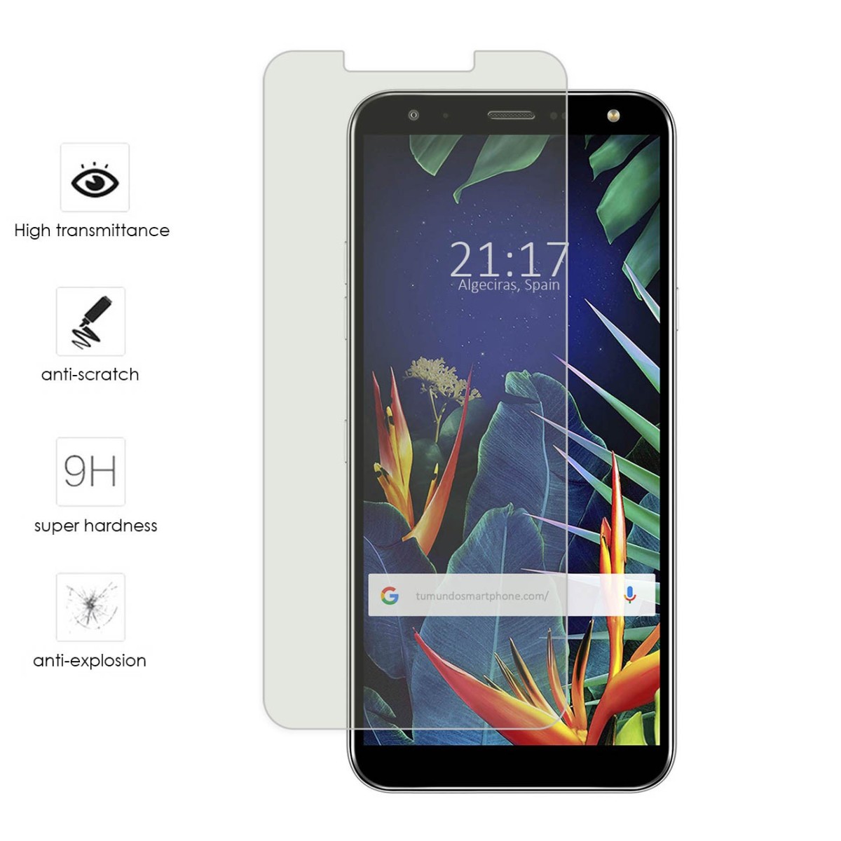 Protector Cristal Templado para Lg K40 Vidrio