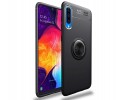 Funda Magnetica Soporte con Anillo Giratorio 360 para Samsung Galaxy A70 Negra