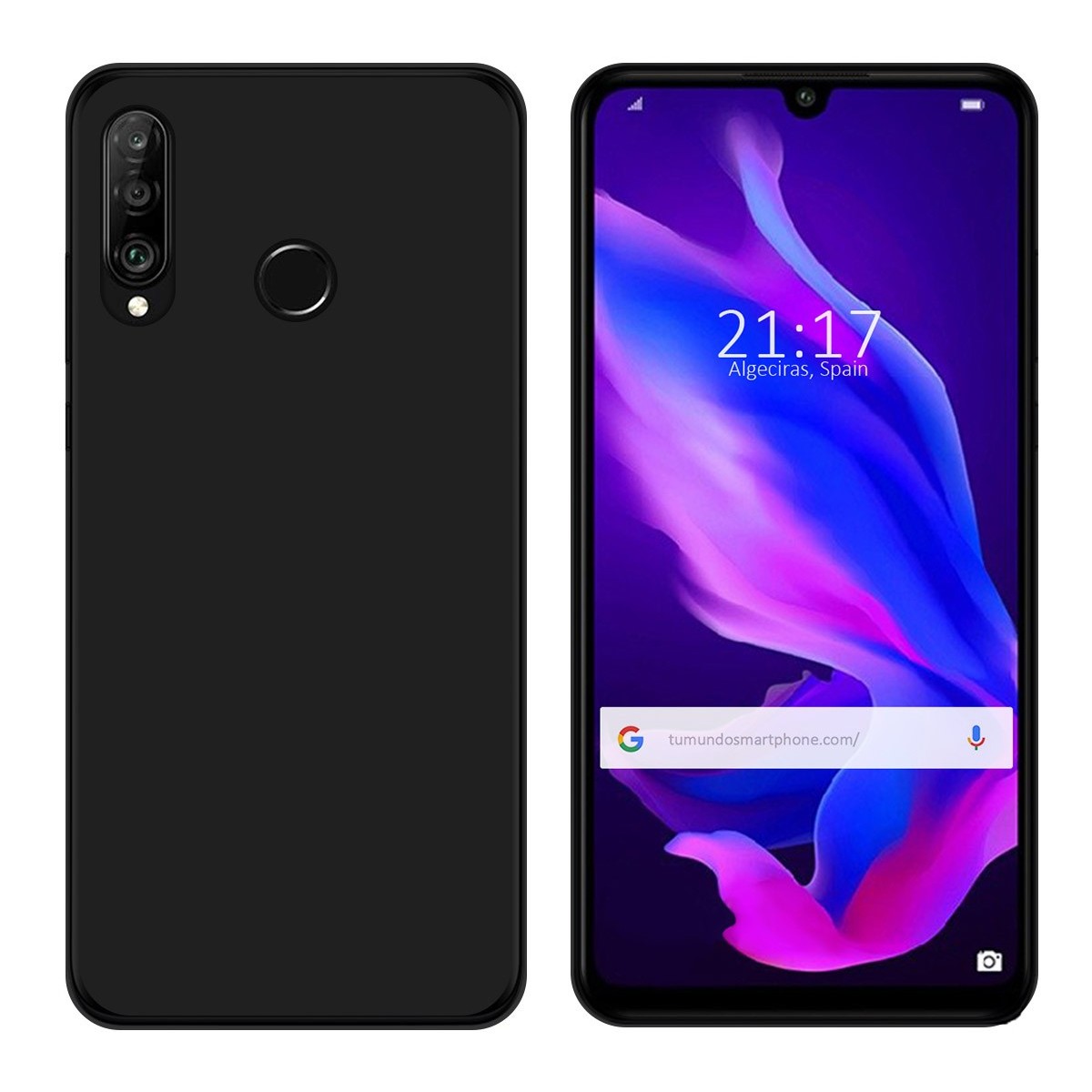 Funda Gel Tpu para Huawei P30 Lite Color Negra