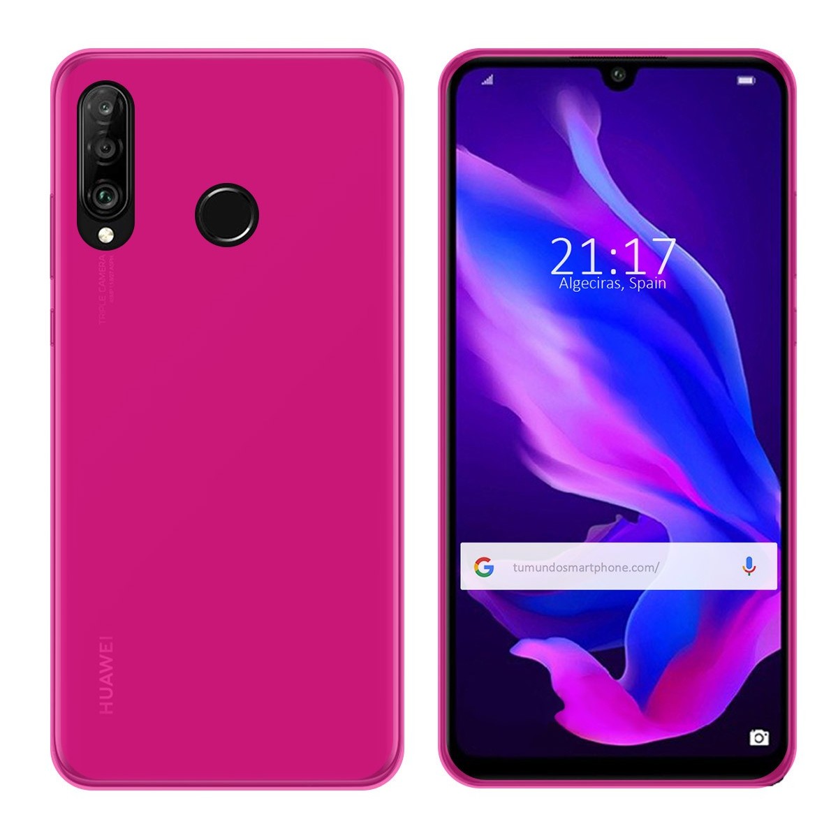 Funda Gel Tpu para Huawei P30 Lite Color Rosa