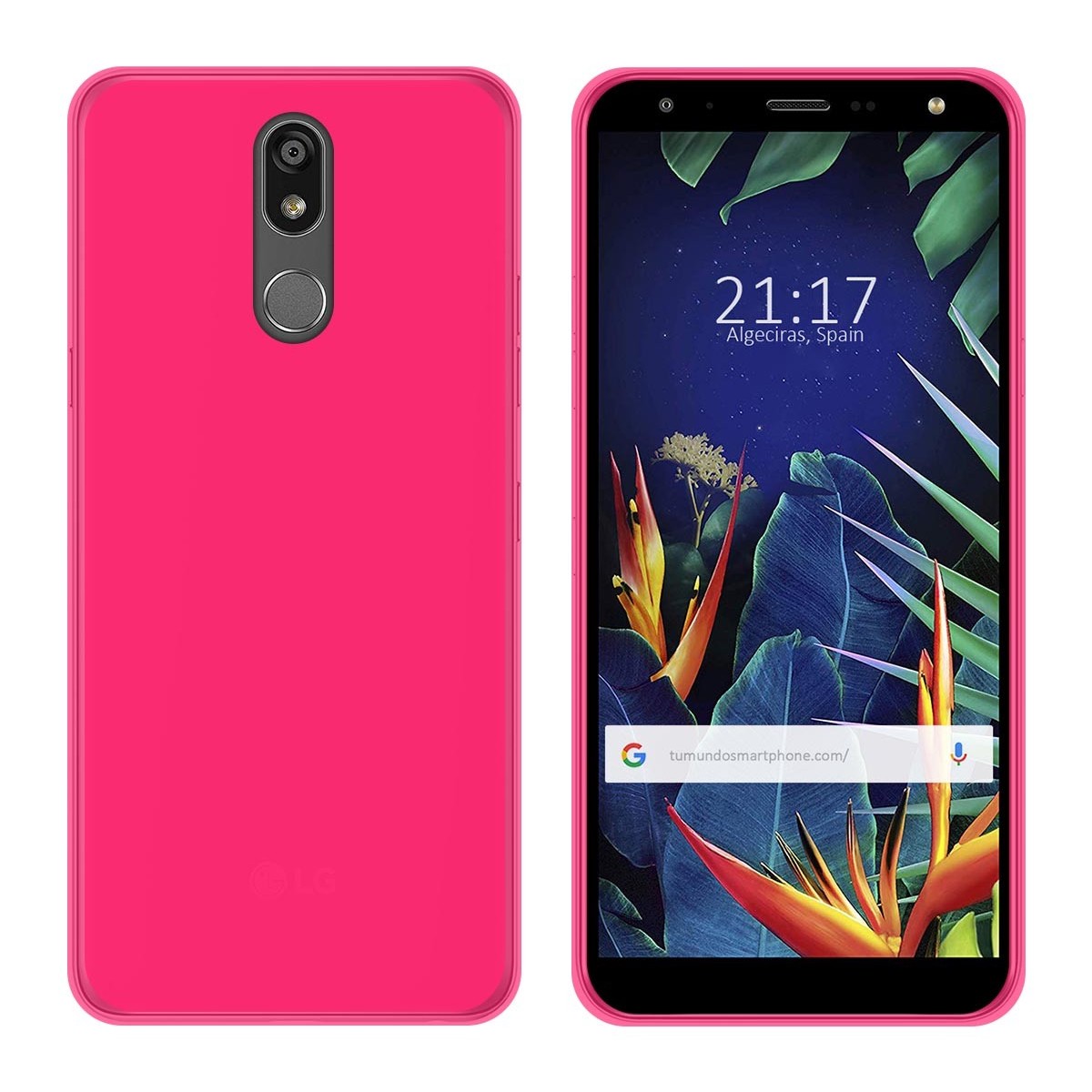 Funda Gel Tpu para Lg K40 Color Rosa