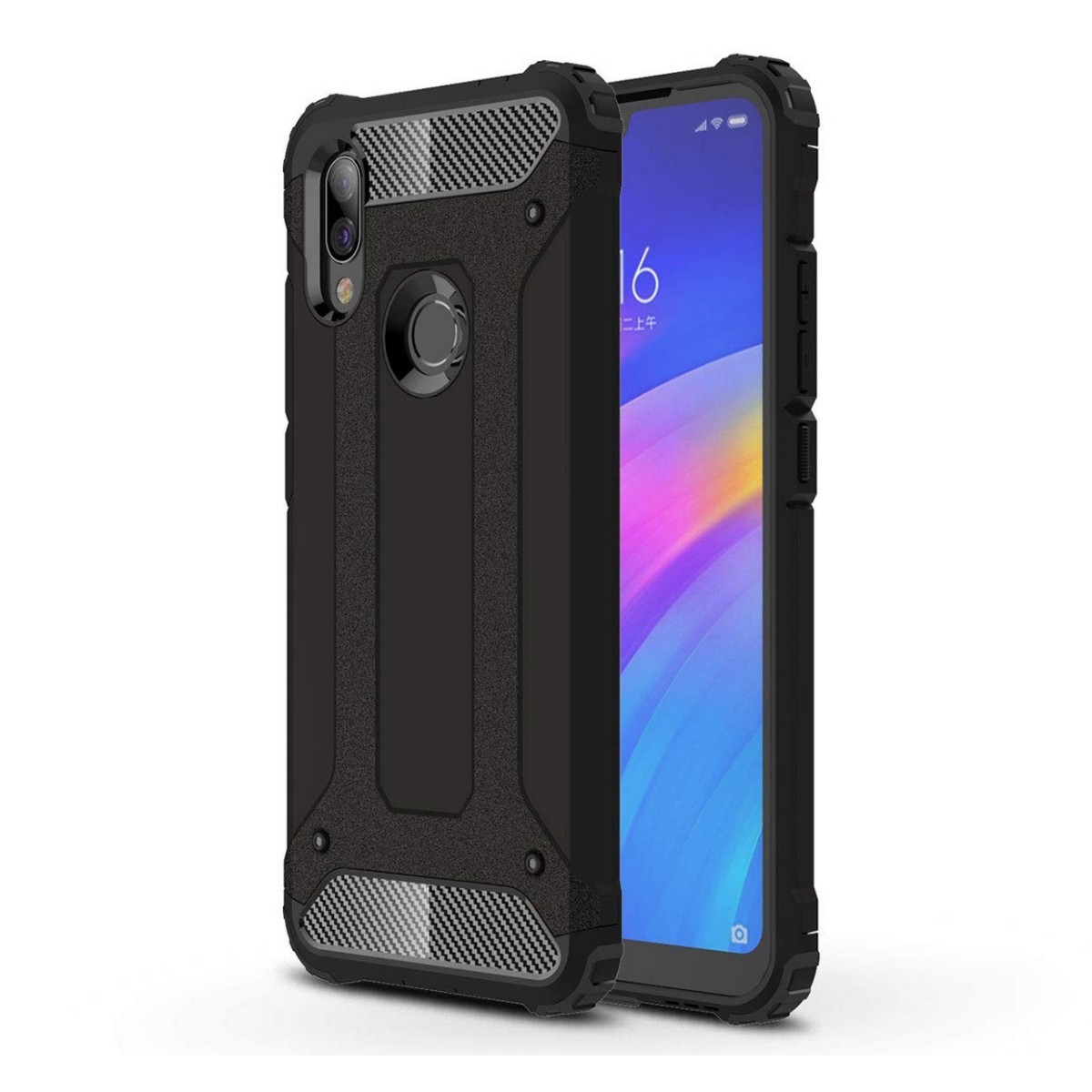 Funda Tipo Hybrid Tough Armor (Pc+Tpu) Negra para Xiaomi Redmi 7