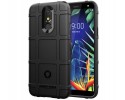 Funda Armor Rugged Shield Antigolpes para Lg K40 color Negra