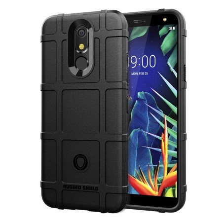 Funda Armor Rugged Shield Antigolpes para Lg K40 color Negra
