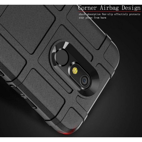 Funda Armor Rugged Shield Antigolpes para Lg K40 color Negra