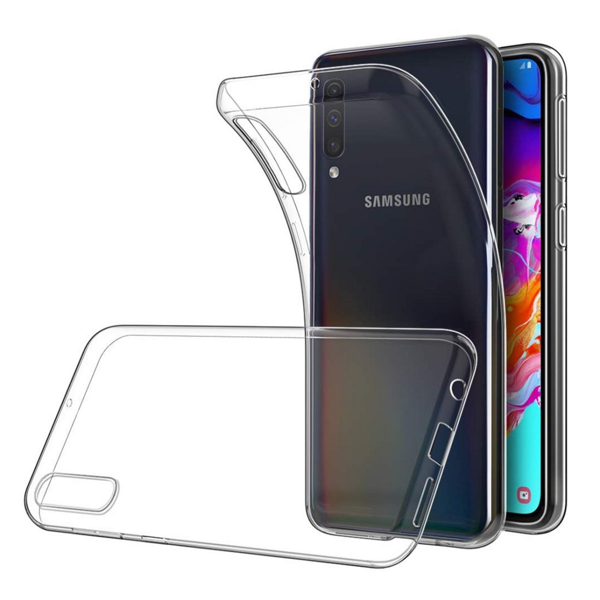 Funda Gel Tpu Fina Ultra-Thin 0,5mm Transparente para Samsung Galaxy A70