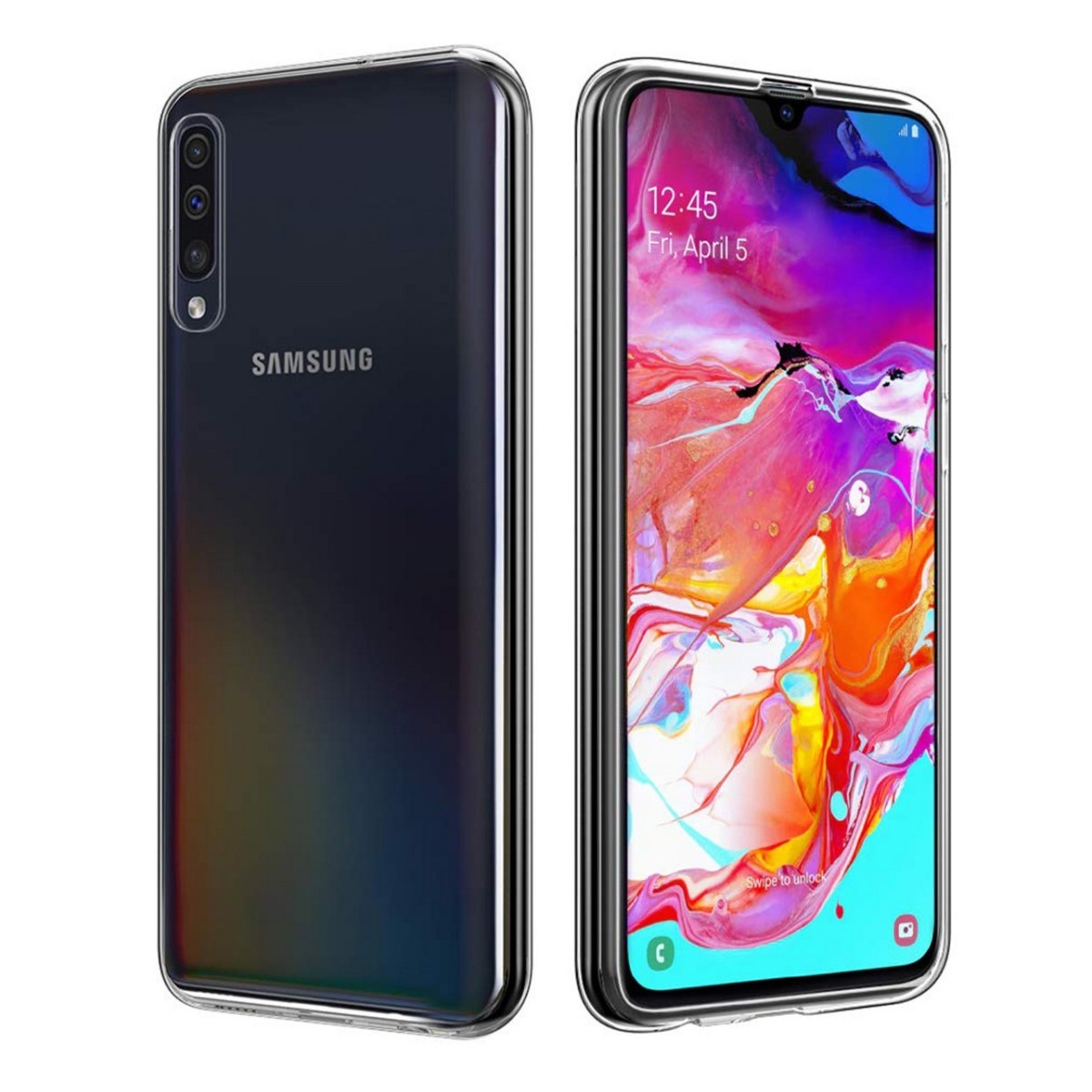 Funda Gel Tpu Fina Ultra-Thin 0,5mm Transparente para Samsung Galaxy A70