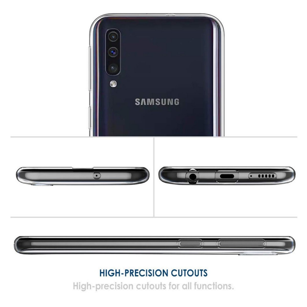 Funda Gel Tpu Fina Ultra-Thin 0,5mm Transparente para Samsung Galaxy A70