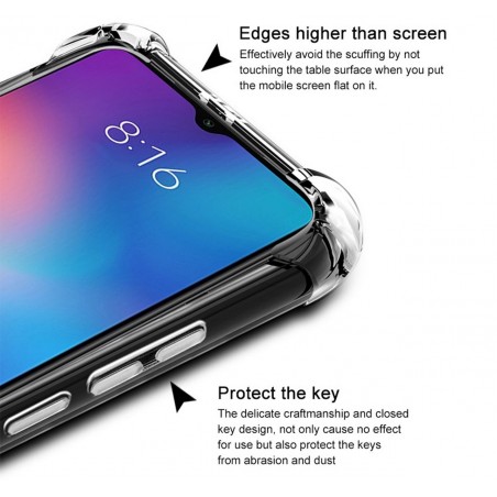 Funda Gel Tpu Anti-Shock Transparente para Xiaomi Mi 9 SE