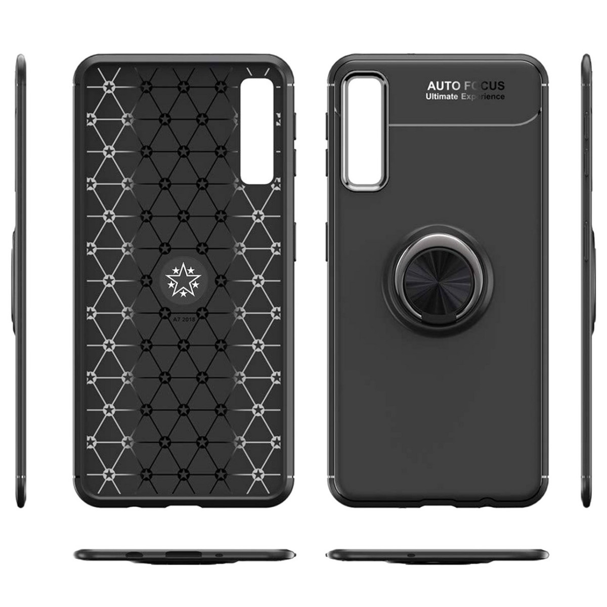 Funda Magnetica Soporte con Anillo Giratorio 360 para Xiaomi Mi 9 SE Azul