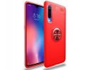 Funda Magnetica Soporte con Anillo Giratorio 360 para Xiaomi Mi 9 SE Roja