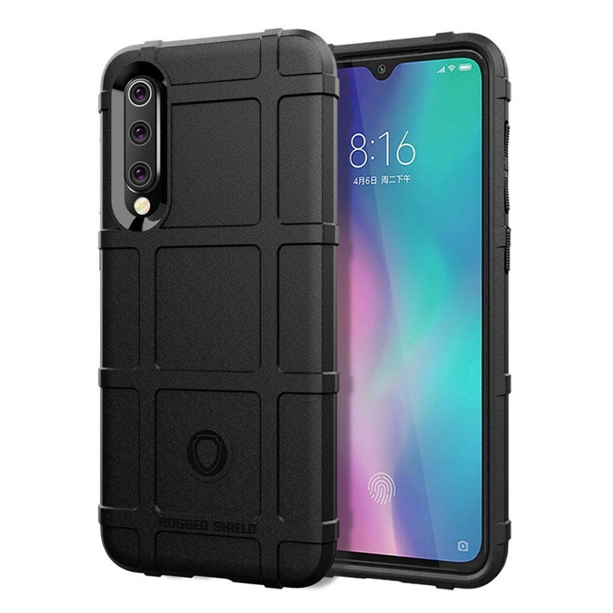 Funda Armor Rugged Shield Antigolpes para Xiaomi Mi 9 SE color Negra