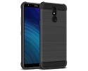 Funda Gel Tpu Anti-Shock Carbon Negra para Lg K40