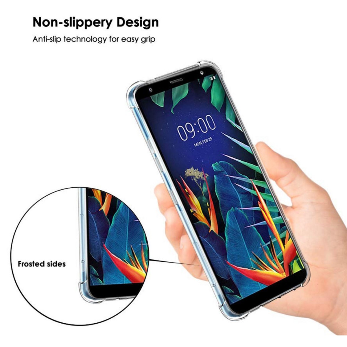 Funda Gel Tpu Anti-Shock Transparente para Lg K40