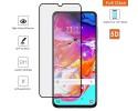 Protector Cristal Templado Completo 5D Full Glue Negro para Samsung Galaxy A70