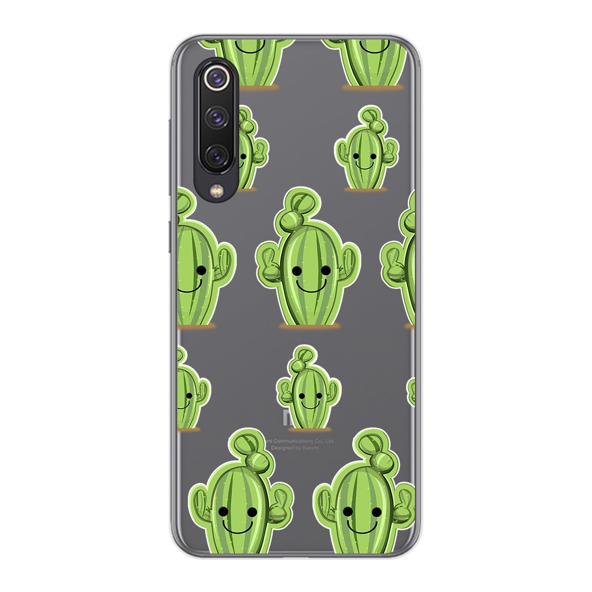 Funda Gel Transparente para Xiaomi Mi 9 SE diseño Cactus Dibujos