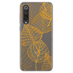 Funda Gel Transparente para Xiaomi Mi 9 SE diseño Hojas Dibujos