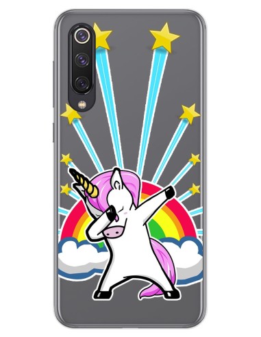 Funda Gel Transparente para Xiaomi Mi 9 SE diseño Unicornio Dibujos