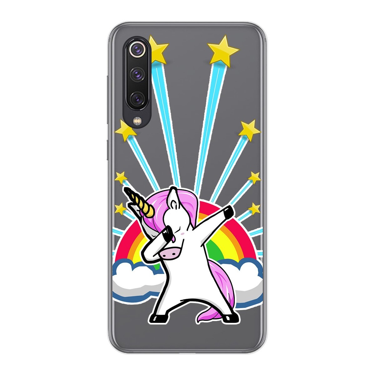 Funda Gel Transparente para Xiaomi Mi 9 SE diseño Unicornio Dibujos