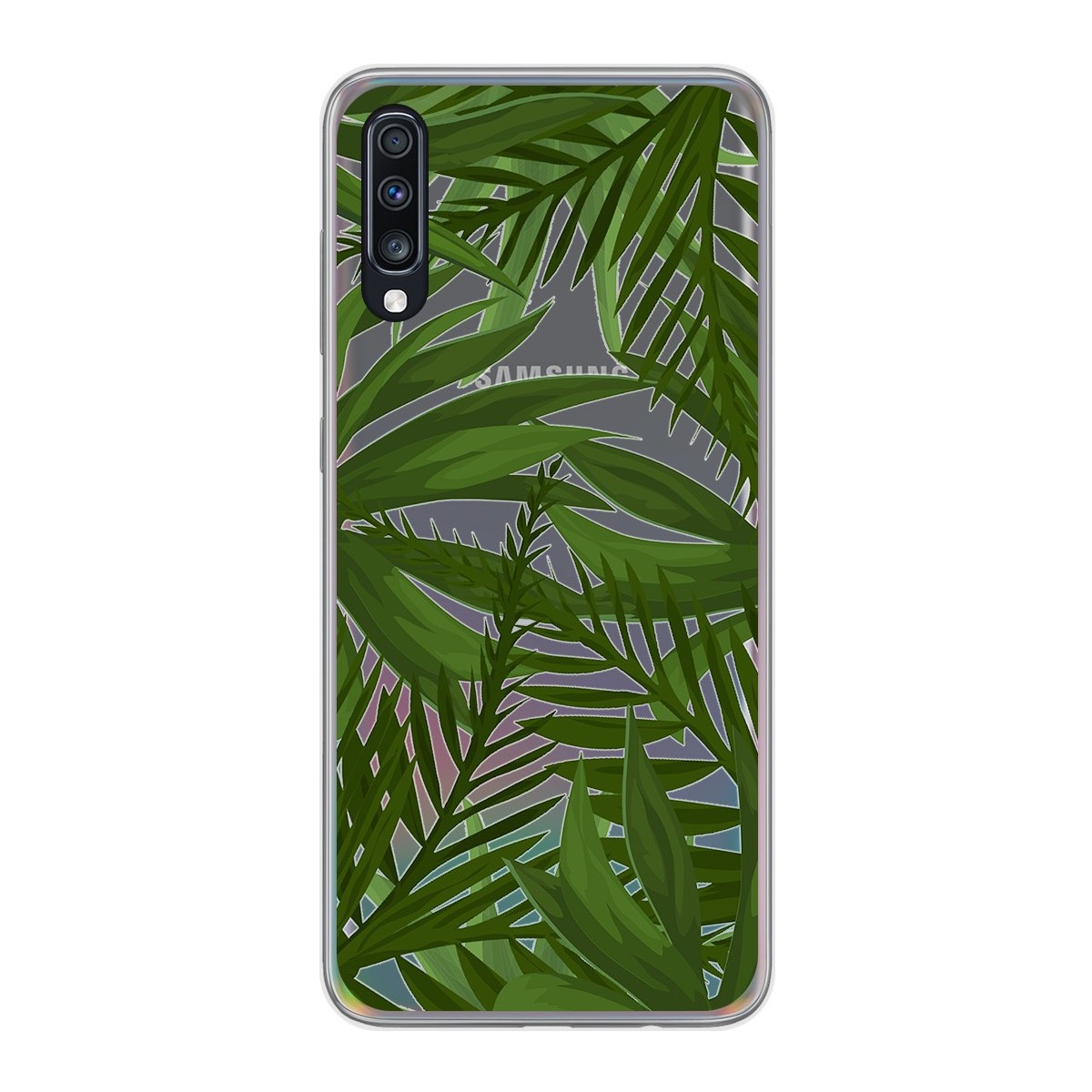 Funda Gel Transparente para Samsung Galaxy A70 diseño Jungla Dibujos