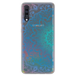 Funda Gel Transparente para Samsung Galaxy A70 diseño Mandala Dibujos