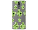 Funda Gel Transparente para Lg K40 diseño Cactus Dibujos