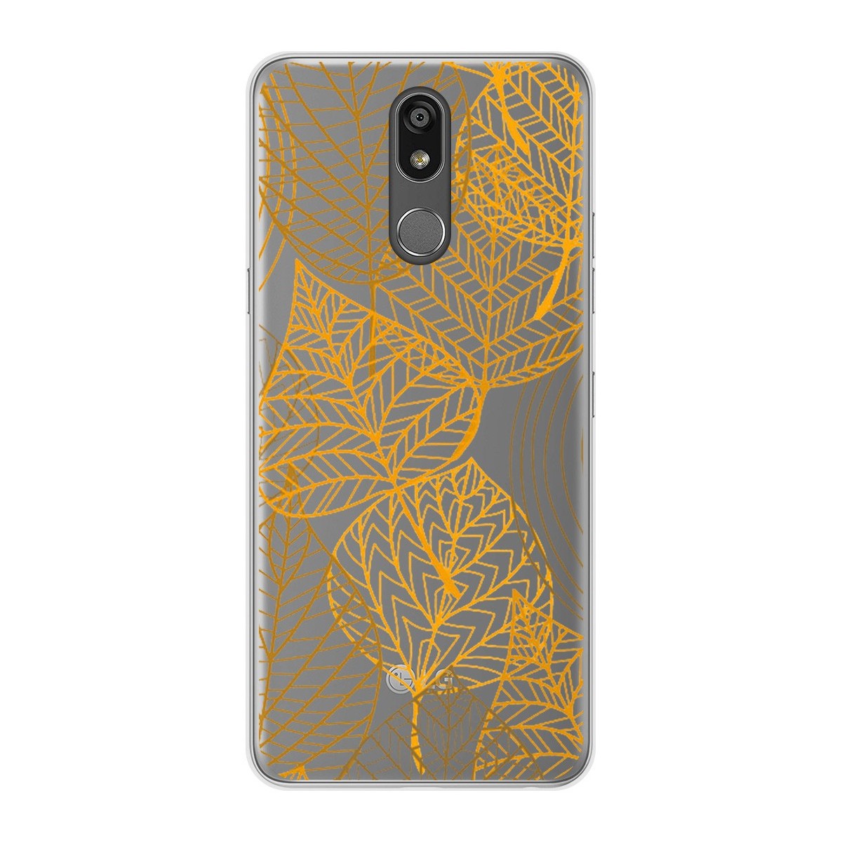 Funda Gel Transparente para Lg K40 diseño Hojas Dibujos