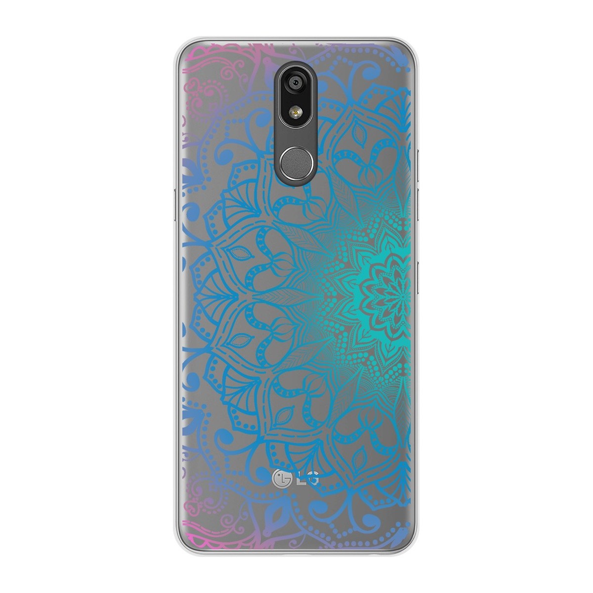 Funda Gel Transparente para Lg K40 diseño Mandala Dibujos