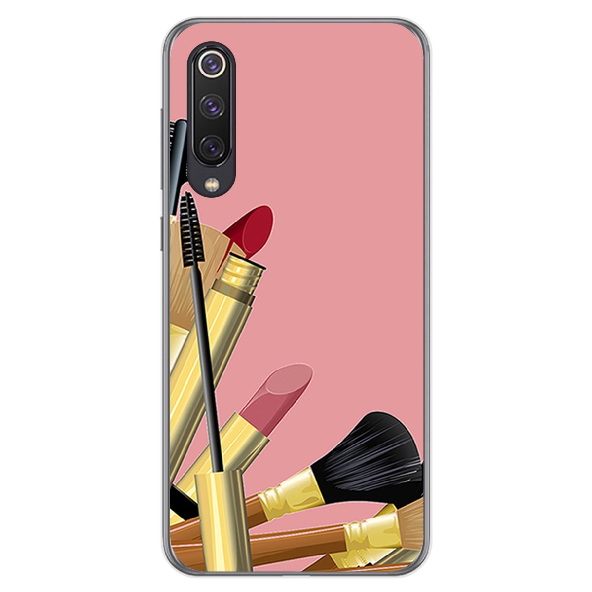 Funda Gel Tpu para Xiaomi Mi 9 SE diseño Brochas Dibujos