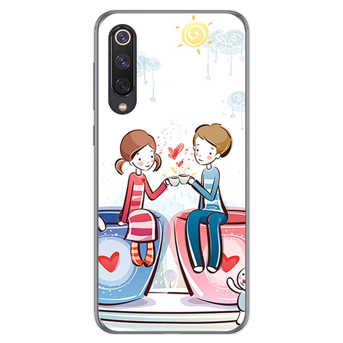 Funda Gel Tpu para Xiaomi Mi 9 SE diseño Café Dibujos