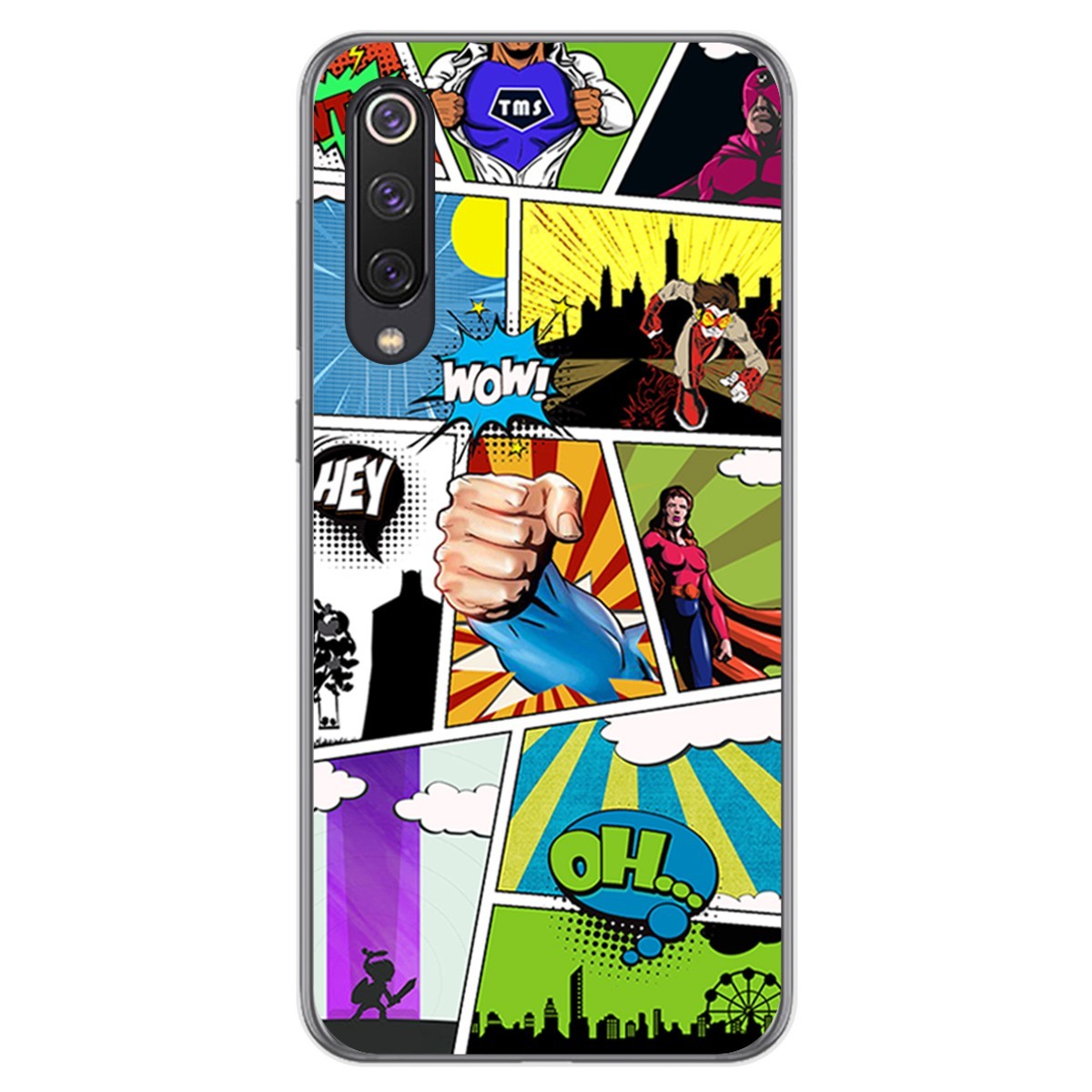 Funda Gel Tpu para Xiaomi Mi 9 SE diseño Comic Dibujos