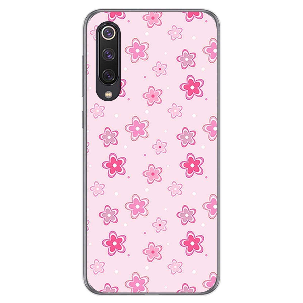 Funda Gel Tpu para Xiaomi Mi 9 SE diseño Flores Dibujos