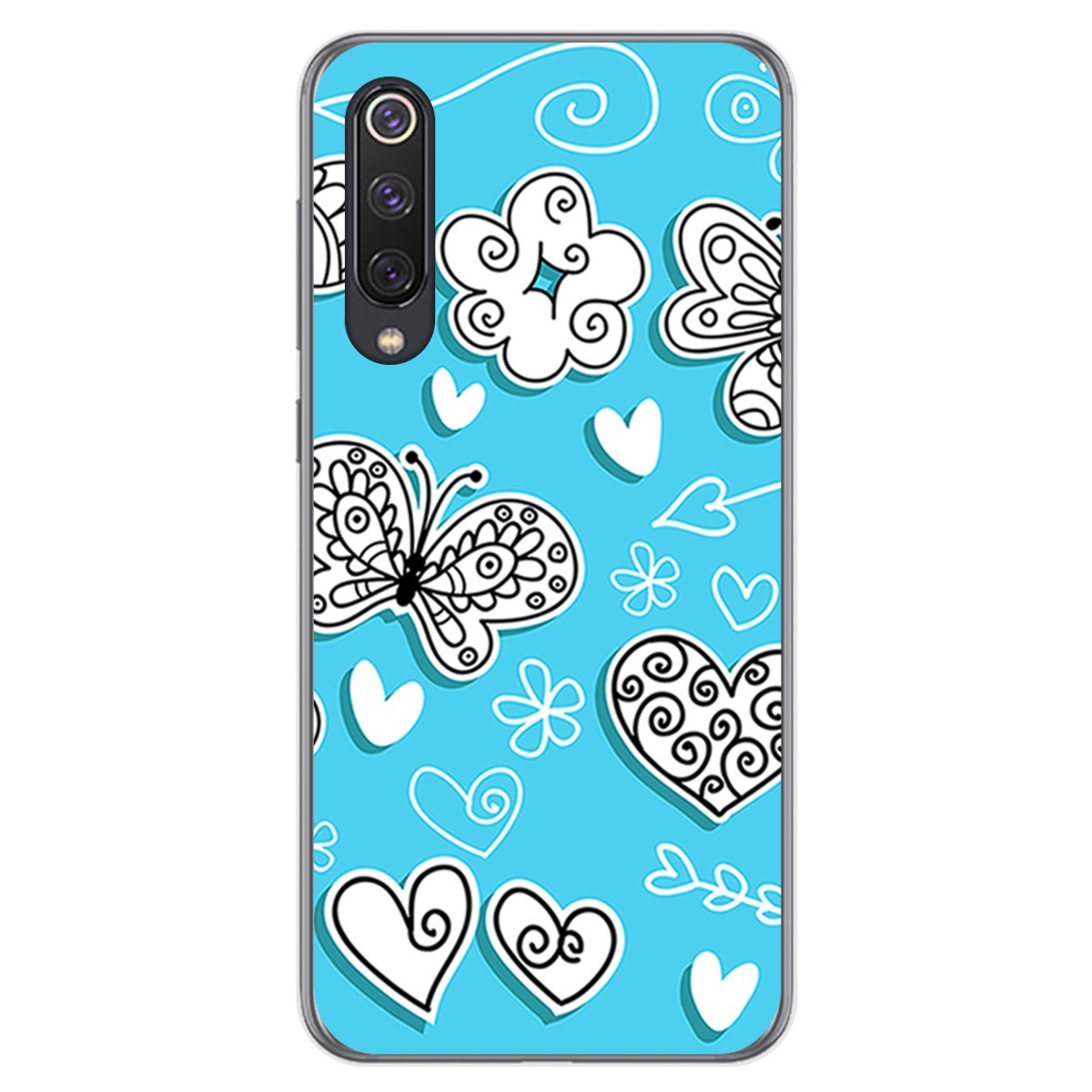Funda Gel Tpu para Xiaomi Mi 9 SE diseño Mariposas Dibujos