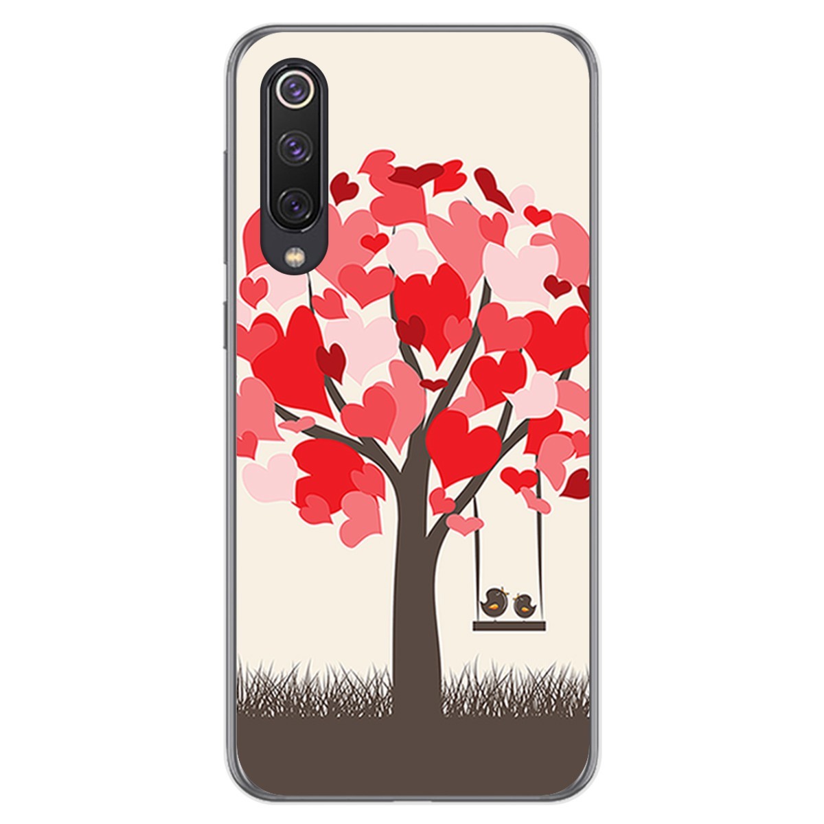Funda Gel Tpu para Xiaomi Mi 9 SE diseño Pajaritos Dibujos
