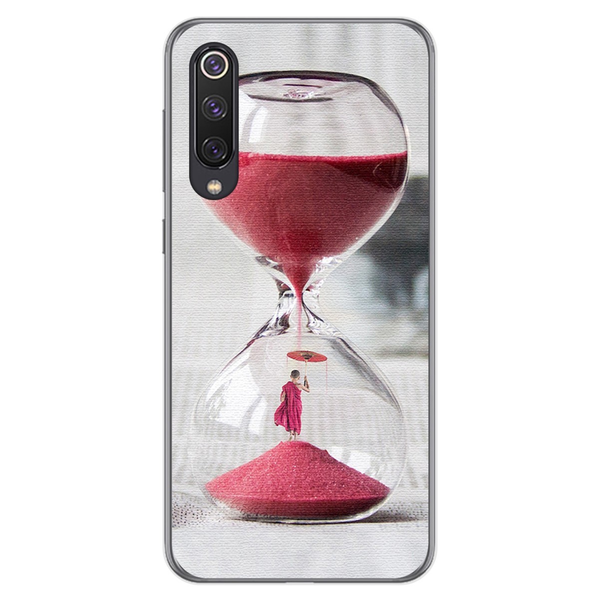 Funda Gel Tpu para Xiaomi Mi 9 SE diseño Reloj Dibujos