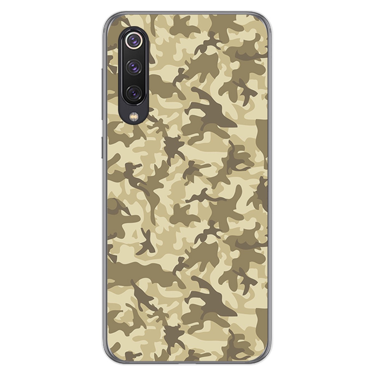Funda Gel Tpu para Xiaomi Mi 9 SE diseño Sand Camuflaje Dibujos
