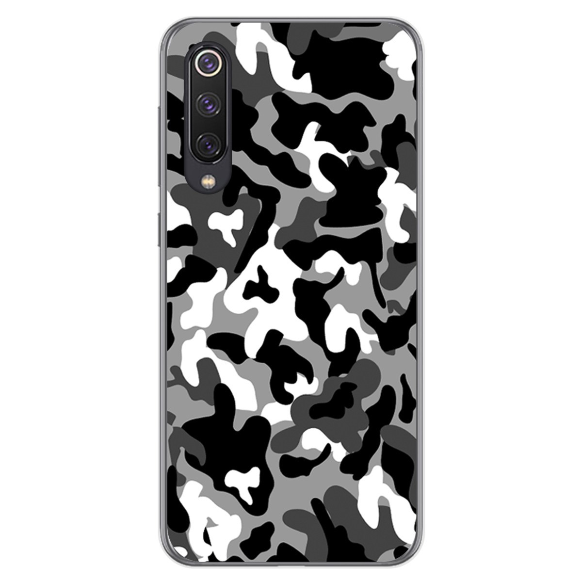 Funda Gel Tpu para Xiaomi Mi 9 SE diseño Snow Camuflaje Dibujos