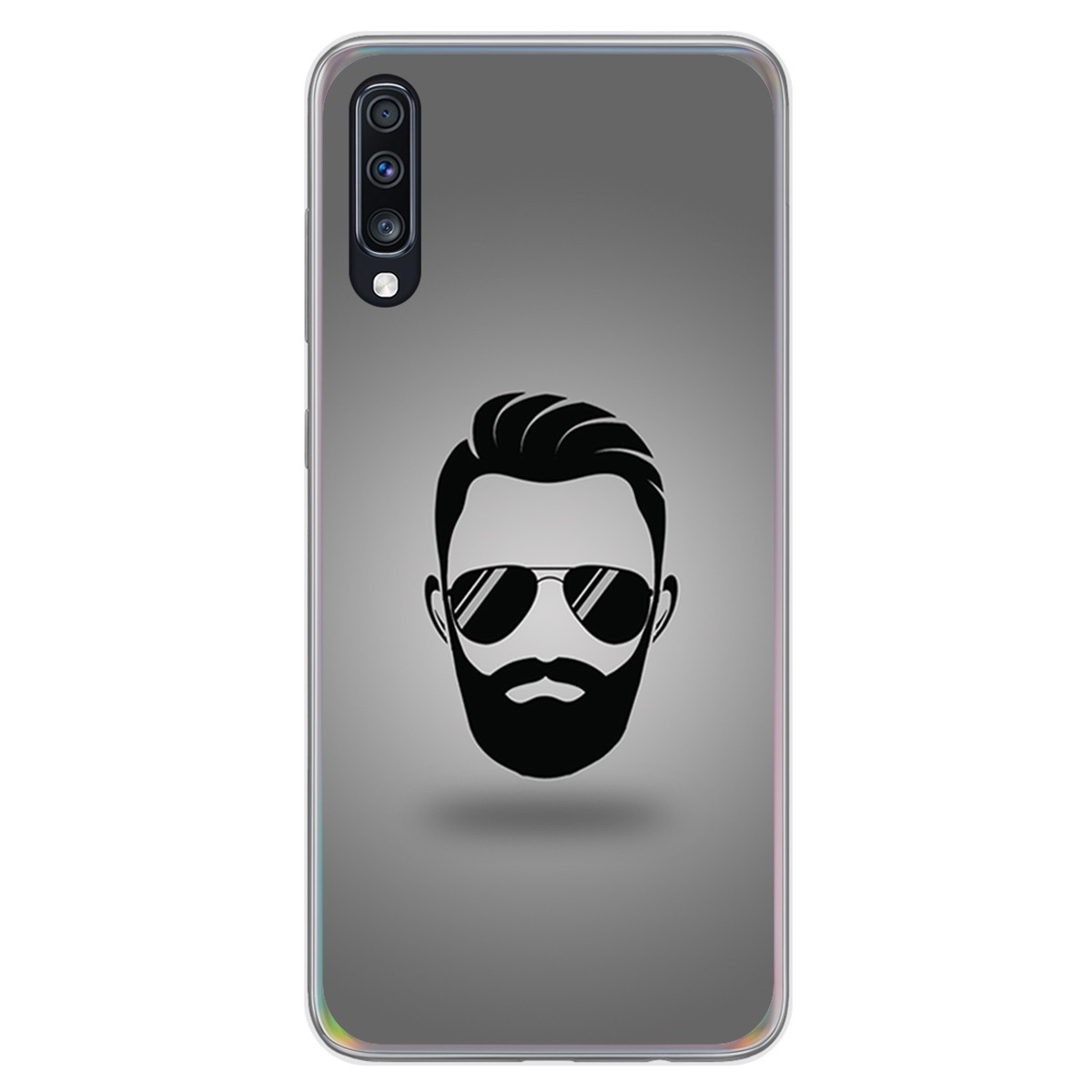 Funda Gel Tpu para Samsung Galaxy A70 diseño Barba Dibujos