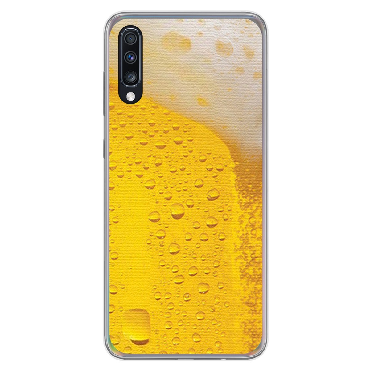 Funda Gel Tpu para Samsung Galaxy A70 diseño Cerveza Dibujos