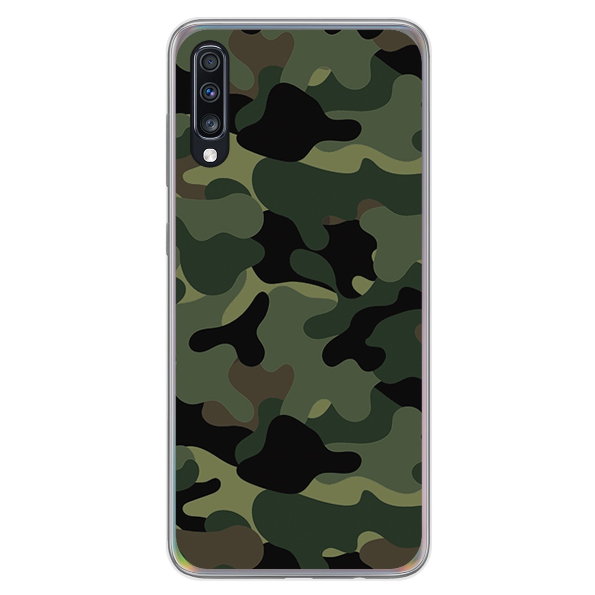 Funda Gel Tpu para Samsung Galaxy A70 diseño Camuflaje Dibujos