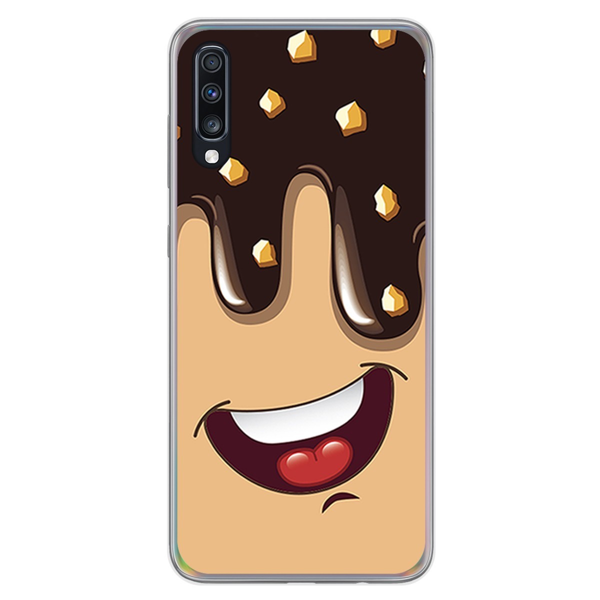 Funda Gel Tpu para Samsung Galaxy A70 diseño Helado Chocolate Dibujos