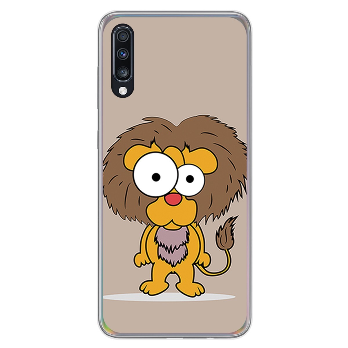 Funda Gel Tpu para Samsung Galaxy A70 diseño Leon Dibujos