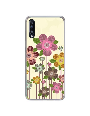 Funda Gel Tpu para Samsung Galaxy A70 diseño Primavera En Flor Dibujos