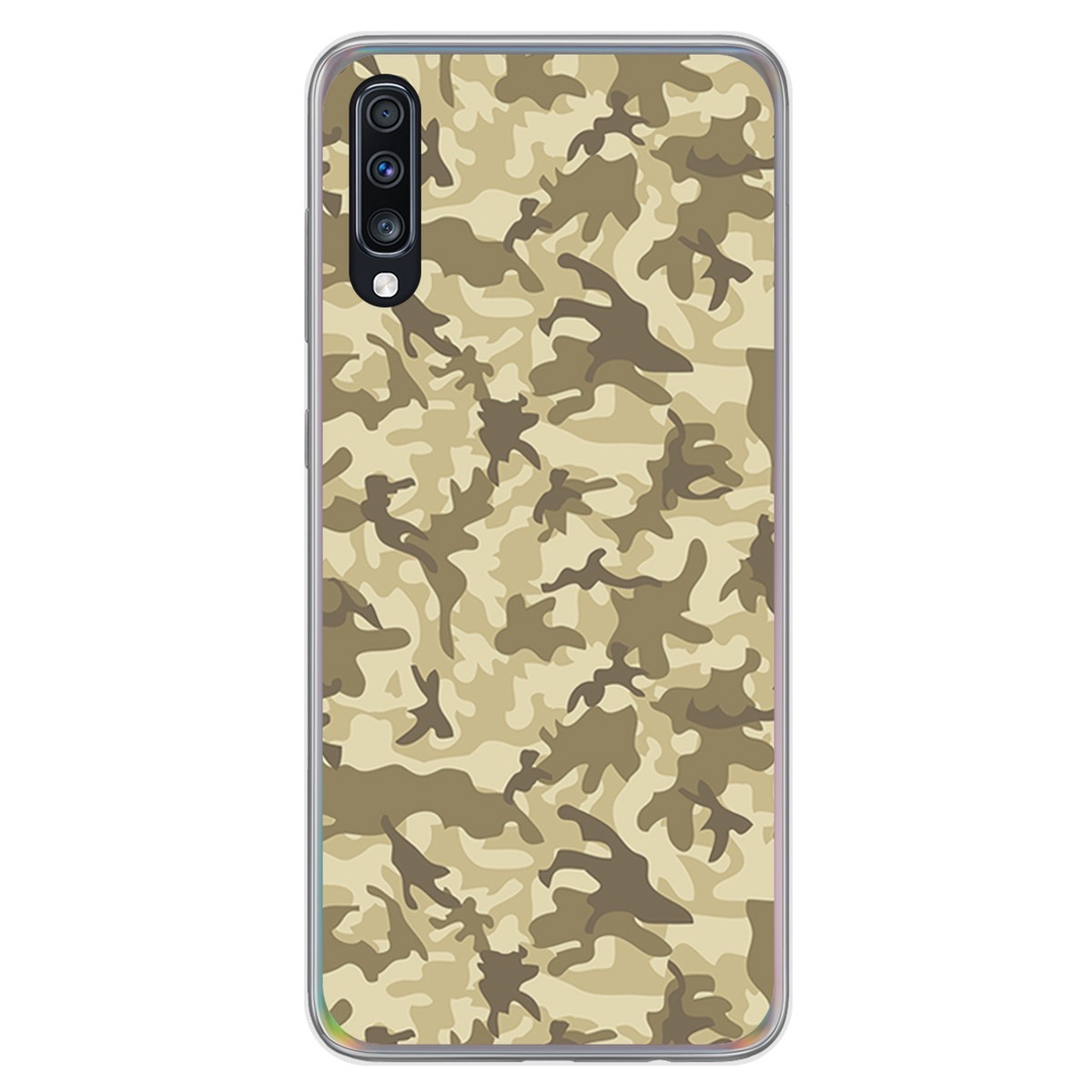 Funda Gel Tpu para Samsung Galaxy A70 diseño Sand Camuflaje Dibujos