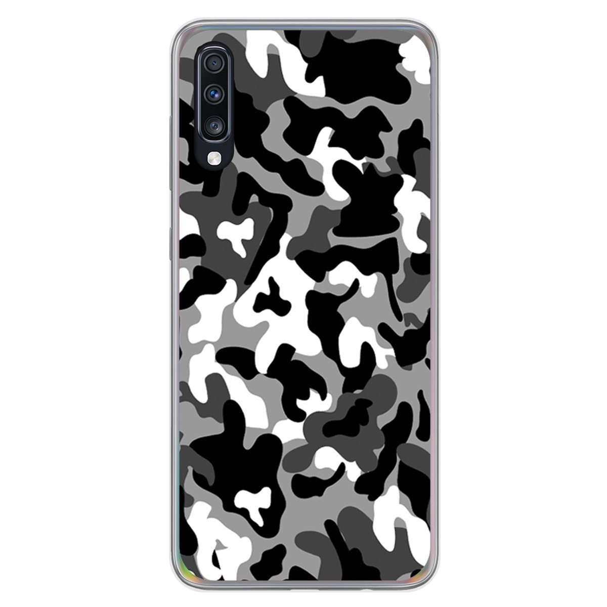 Funda Gel Tpu para Samsung Galaxy A70 diseño Snow Camuflaje Dibujos