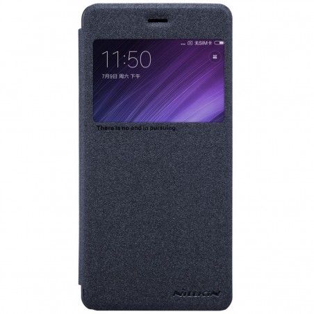 Funda Flip Negra Nillkin Modelo Sparkle para Xiaomi Redmi 4